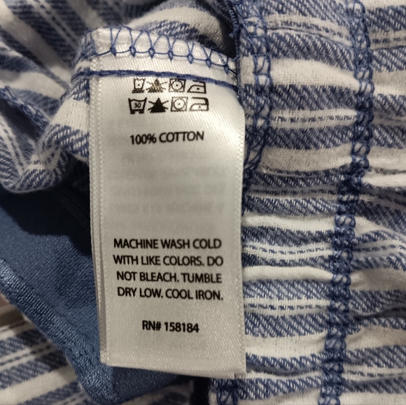 Happily Grey Women's (Size S) Gray-Blue Stripe Pajama Pants (NWT) - Picture 6 of 14